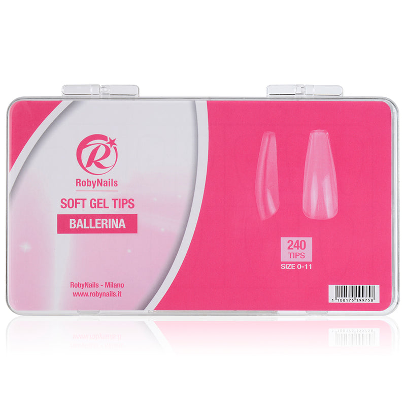 RobyNails Soft Gel Tip Ballerina 240 Pieces