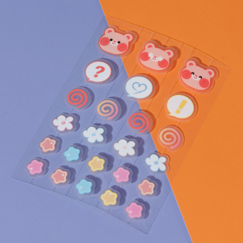 Rude Cosmetics Chibi Manga Collection Chibi Dotz! Pimple Patches Goodnight Neko, hydrocolloïde patches, foto 7 van 7