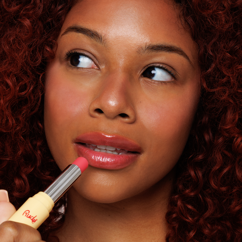 Rude Cosmetics The Glow Up! Glowing Lip Balm Dewy Rose, hydraterende lippenbalsem, foto 5 van 9