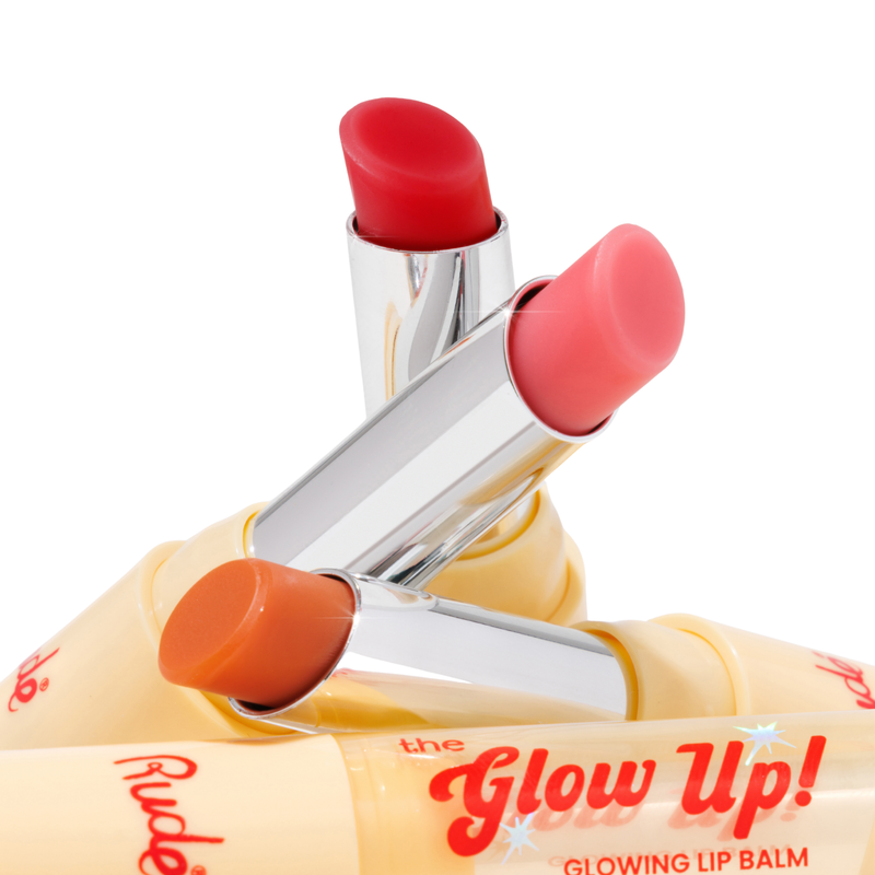 Rude Cosmetics The Glow Up! Glowing Lip Balm Lustre Bloom, hydraterende lipbalm, foto 3 van 9