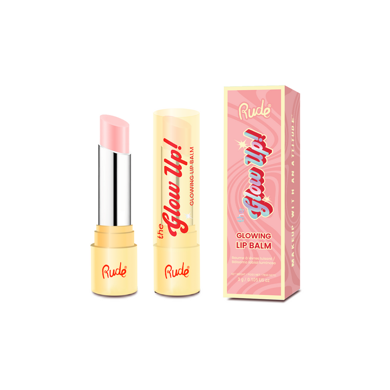 Rude Cosmetics The Glow Up! Glowing Lip Balm Silky Flush, pH-reagerende lippenbalsem