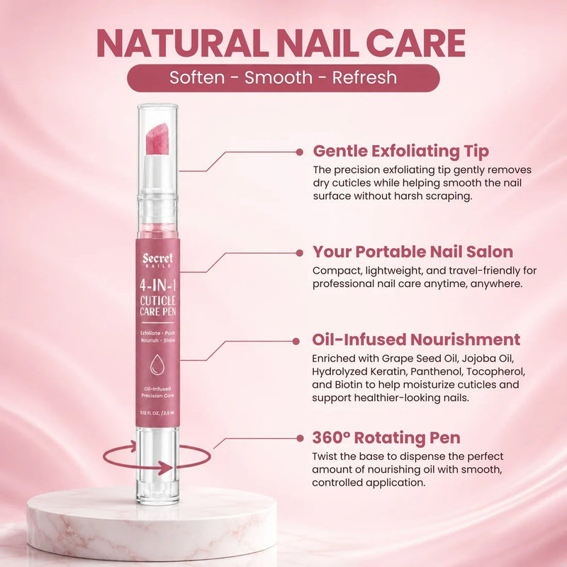 Secret Nails 4-in-1 Cuticle Care Pen voor verzorgde nagelriemen, foto 7 van 7