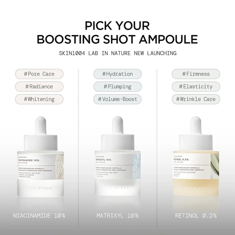 SKIN1004 Madagascar Centella Retinol 0.2 Boosting Shot Ampoule 9 Ml