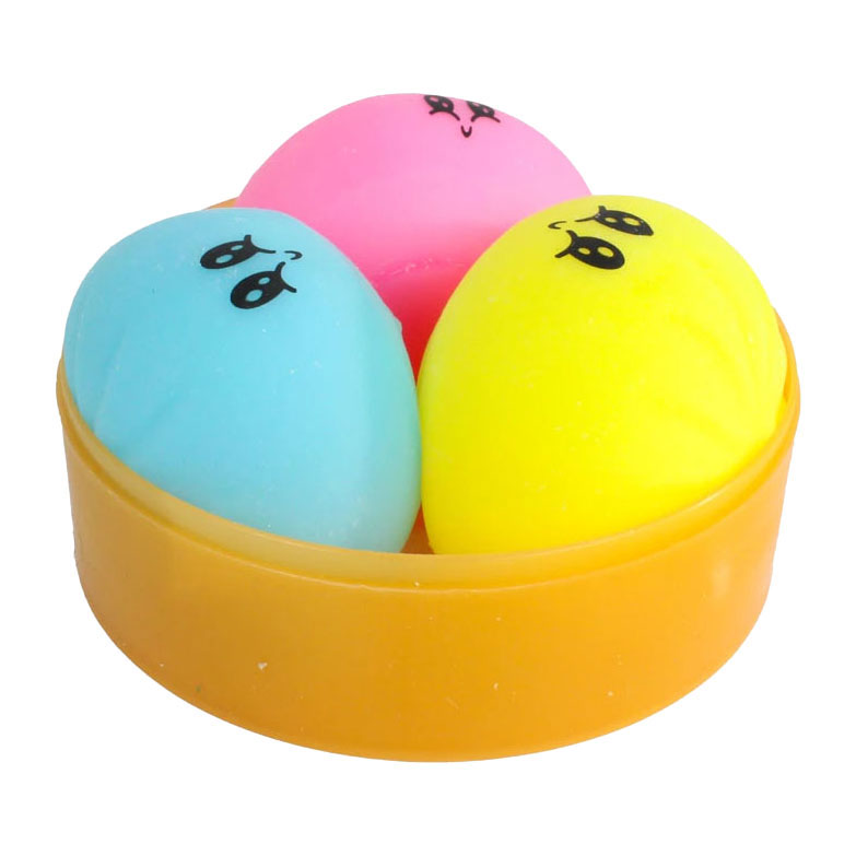 Squishy Kawaii Fidget Dumpling Mini 3 Pcs, set van 3 stressverlagende dumplings