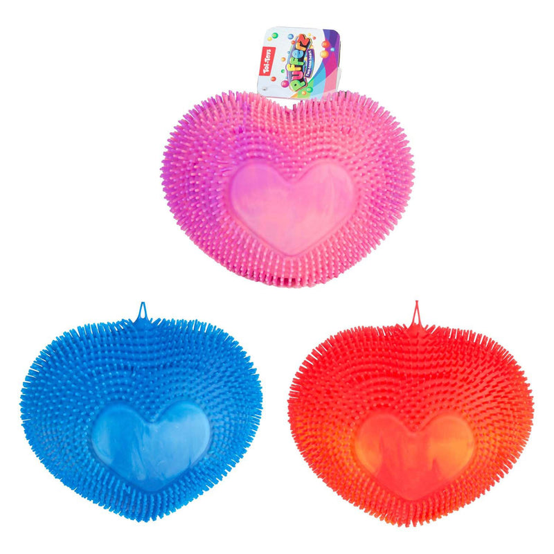 Mystery Heart Puffer Ball XL van Boozyshop, mystery squishy, uitvoering is een verrassing
