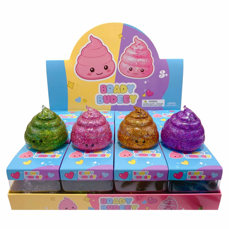 Squishy Mystery Sugar Glitter Poo Squishy, verrassende glitter squishy in poepvorm, foto 2 van 2