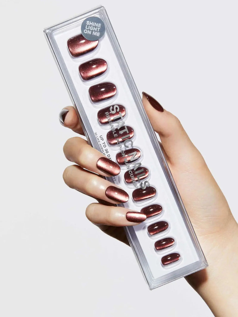 Static Nails Reusable Pop-On Manicure Influenced Round