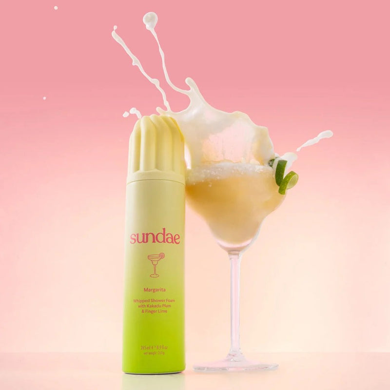 Sundae Whipped Shower Foam Margarita, luchtige body wash met margarita geur