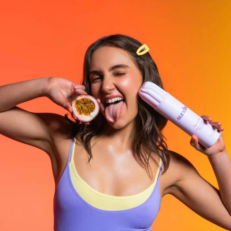 Sundae Whipped Shower Foam Passionfruit Pop, luchtige doucheschuim met passievrucht