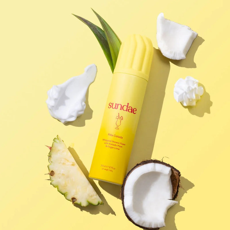 Sundae Whipped Shower Foam Piña Colada, romige doucheschuim met ananas- en kokosgeur