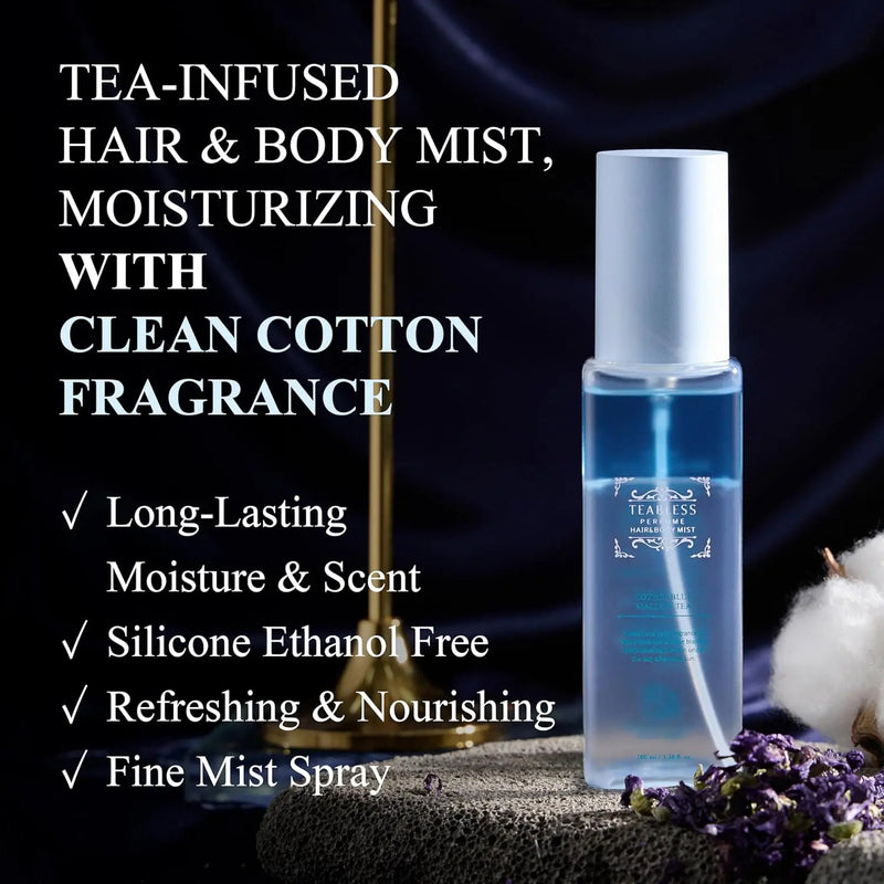 Teabless Cotton Blue Mallow Tea Perfume Hair & Body Mist