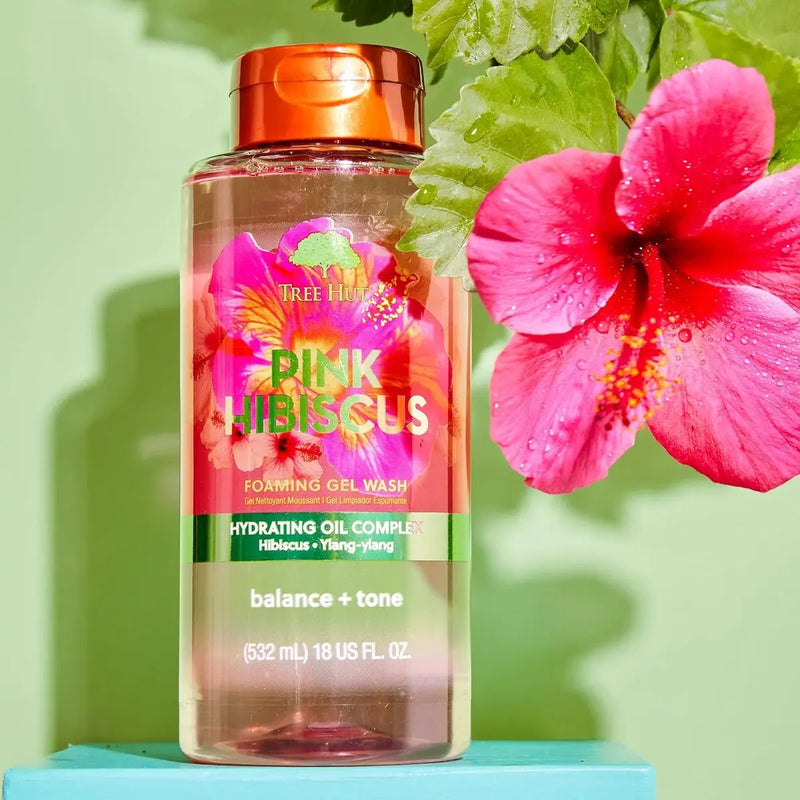 Tree Hut Foaming Gel Body Wash Pink Hibiscus