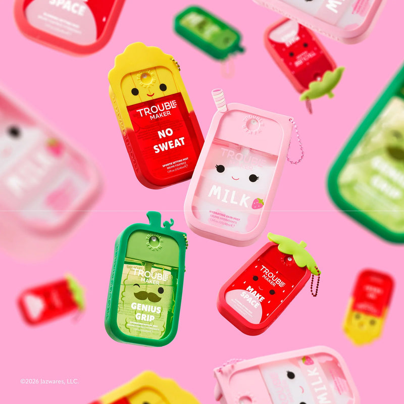 Trouble Maker X Squishmallows Amelie The Strawberry Milk Skin Mist With Snug