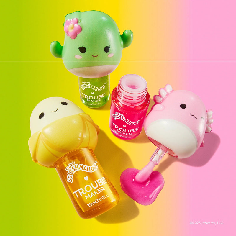 Trouble Maker X Squishmallows Junie The Banana Melt Down Lip Oil With Snug