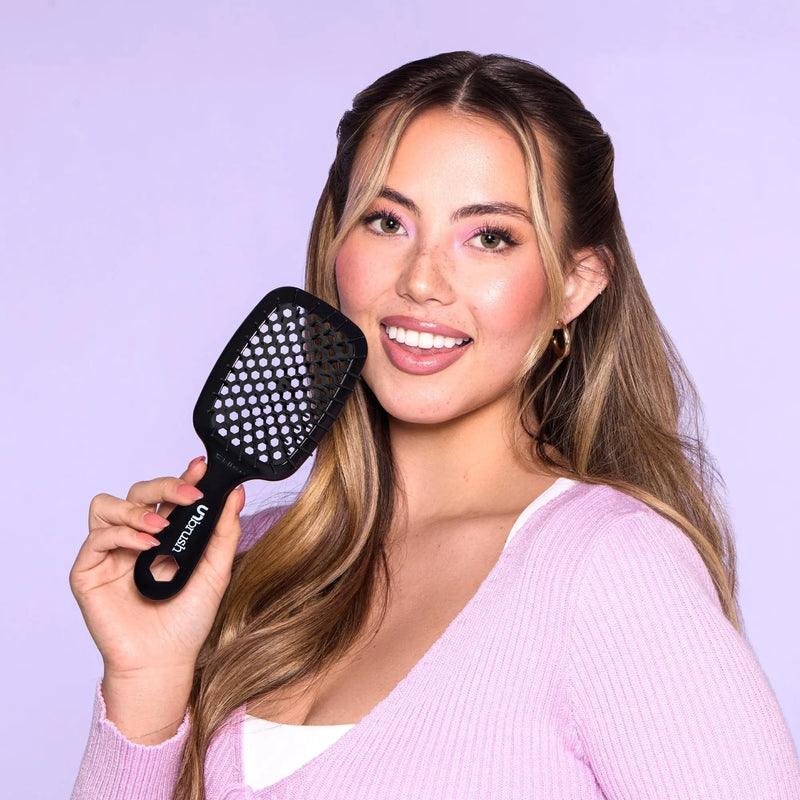 UNbrush Detangling Hair Brush Midnight Black