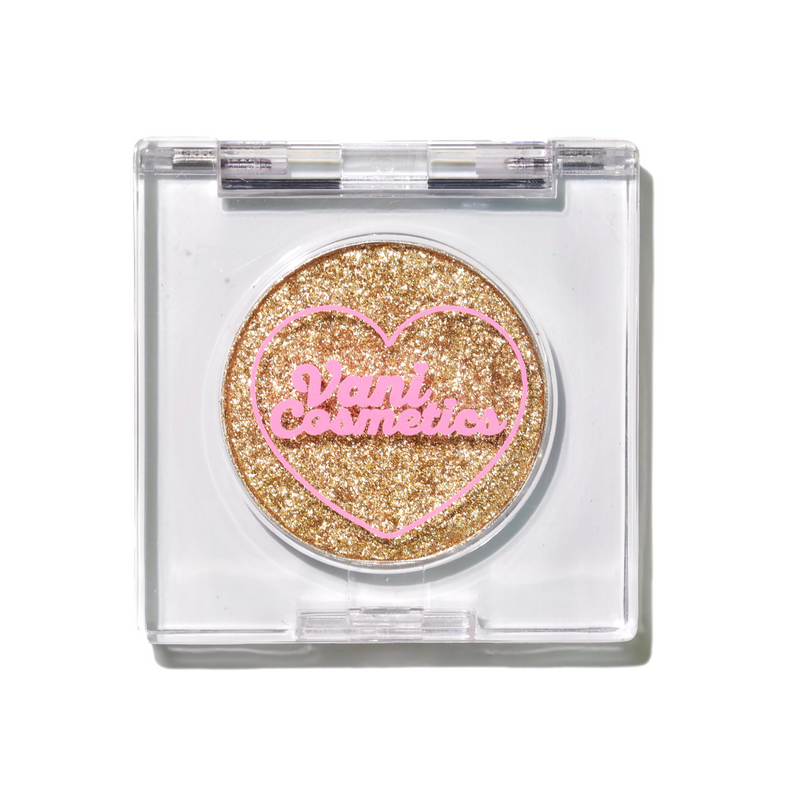 Vani Cosmetics Eyeshadow Cosmos, pressed glitter oogschaduw in koperen tint