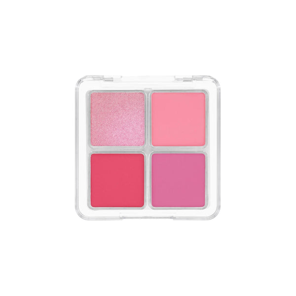 W7 Cosmetics Blur It Blush Palette Doll Energy, blush palette met vier tinten
