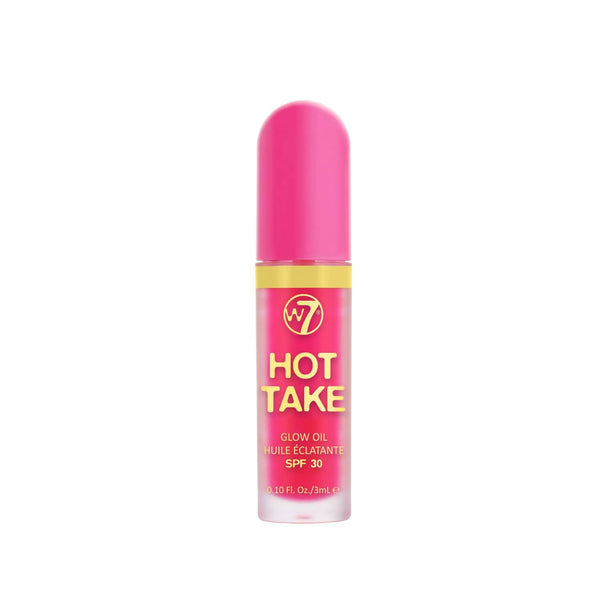 W7 Cosmetics Hot Take Glow Lip Oil Spf 30 Pink 1