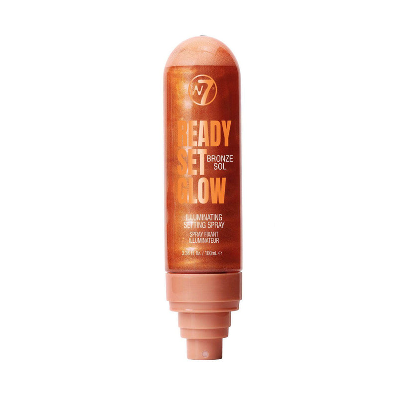 W7 Cosmetics Ready Set Glow Illuminating Setting Spray Bronze Sol 1