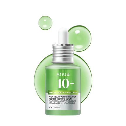 Anua Azelaic Acid 10 Hyaluron Redness Soothing Serum, bestverkocht Koreaans serum tegen onzuiverheden