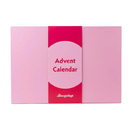 Boozyshop Adventskalender 2026: roze beauty adventskalender met omslag in roze en fuchsia