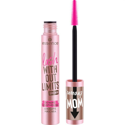 Essence Lash Without Limits Extreme Lengthening & Volume Mascara Brown, bruine mascara bij Boozyshop