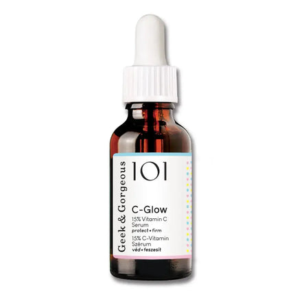 Geek & Gorgeous C-Glow 15% Vitamin C Serum, bestverkocht dark spot care product van Boozyshop