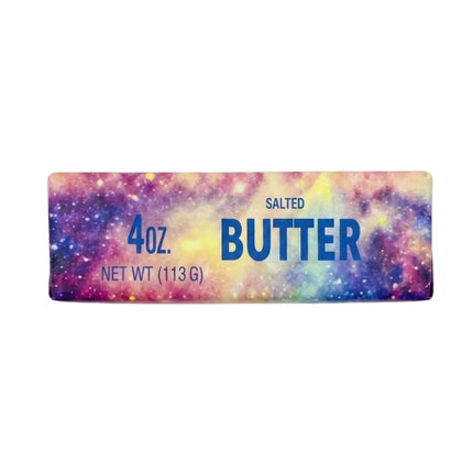Squishy Butter Squishy Galaxy, boterblok squishy met galaxy-print uit de butter squishies van Boozyshop