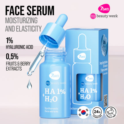 7days Beauty Hyaluronic Face Serum HA+H2O