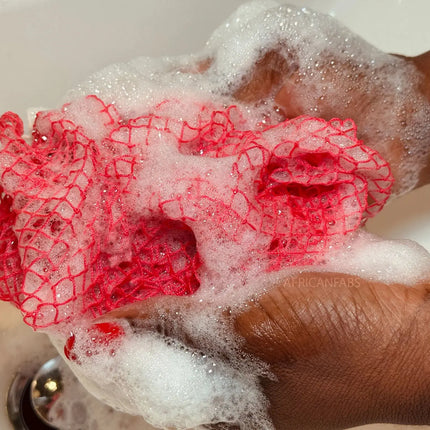 African Fabs African Net Sponge Sapo Mustard