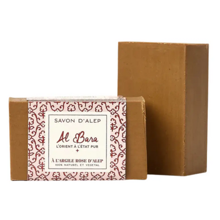 Al Bara Aleppo Zeep Pure Olijfolie Met Roze Klei