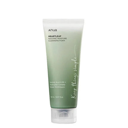 Anua Heartleaf Succinic Moisture Cleansing Foam
