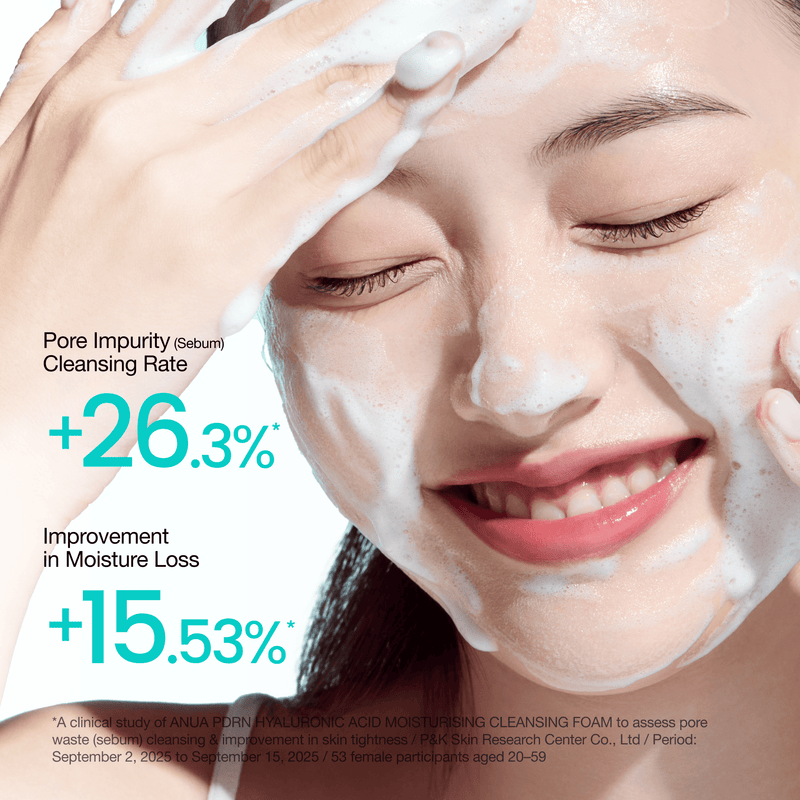 Anua PDRN Hyaluronic Acid Moisturizing Cleansing Foam