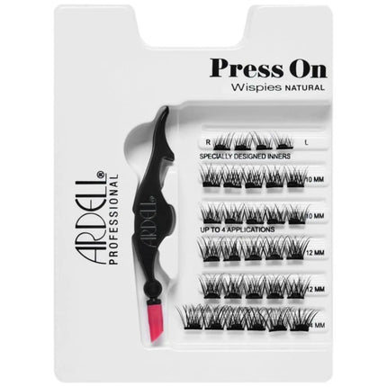 Ardell Press On Pre-glued Underlash Extensions Wispies Natural Starterskit