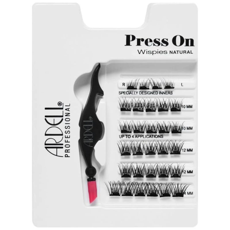 Ardell Press On Pre-glued Underlash Extensions Wispies Natural Starterskit