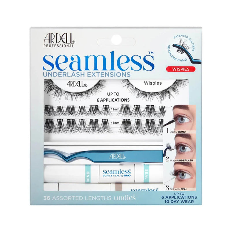 Ardell Seamless Underlash Extensions Wispies, set met wimperextensions en accessoires