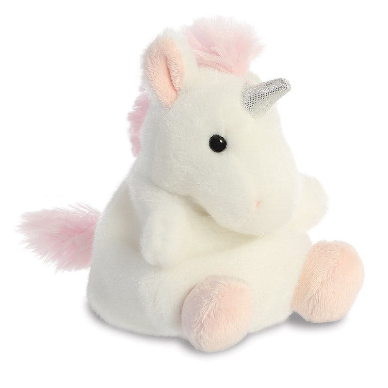 Aurora World Palm Pals Sassy Unicorn, zachte eenhoorn knuffel van gerecycled materiaal, foto 5 van 5