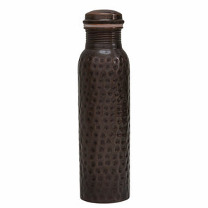 Pure Copper Water Bottle Hammered Antique