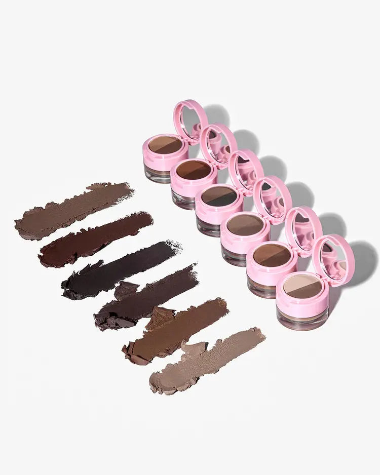 Beauty Creations Duet Brow Powder & Pomade Blonde, dubbelzijdig product met wenkbrauwpoeder en pomade