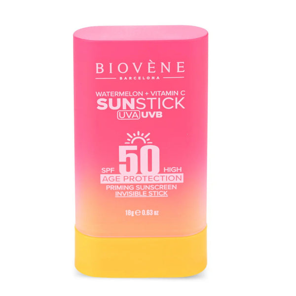 Biovene Invisible Age Protection Spf50 Priming Sunscreen Stick Watermelon Glow & Vitamin C