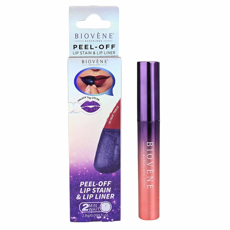 Biovene Peel Off Perfect Reveal Lip Stain & Liner In One Heat Trace Stay Perfect All Day