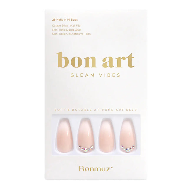 Bonmuz Press-On Nails Strawberry Mousse