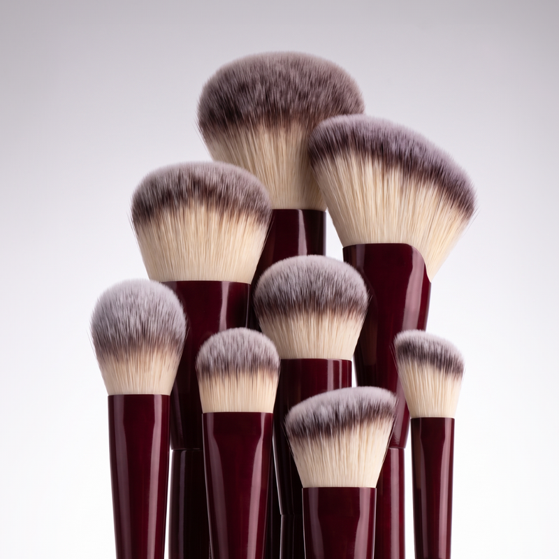 Boozyshop Flawless Face Set, 8-delige kwastenset voor gezichtsmake-up