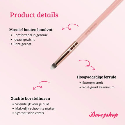 Boozyshop Pink & Rose Gold Concealer Brush