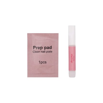 Boozyshop Press On French Nails Pink Patterns