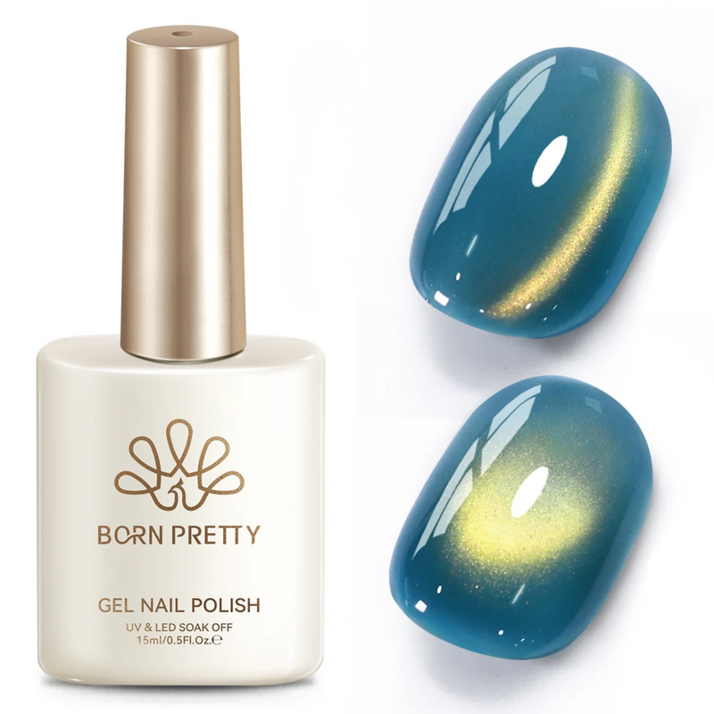 Born Pretty Golden Cat Magnetic Gel MY561 Twilight Blue 15ml