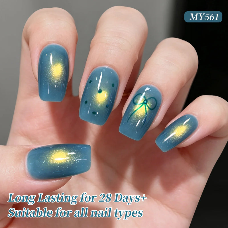 Born Pretty Golden Cat Magnetic Gel MY561 Twilight Blue 15ml