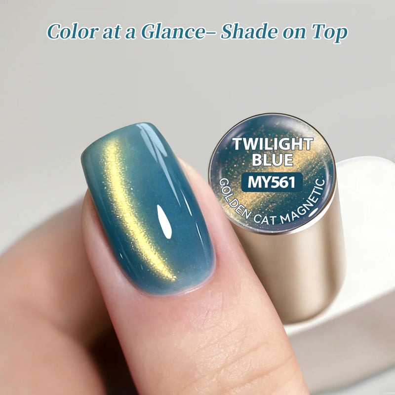 Born Pretty Golden Cat Magnetic Gel MY561 Twilight Blue 15ml