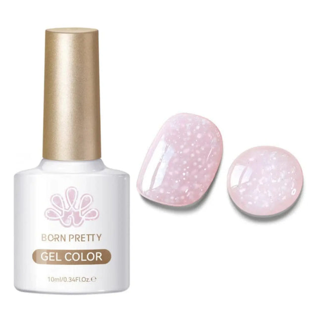 Born Pretty Jelly Nude Snow Glitter Gel JN91