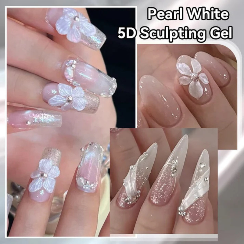 Born Pretty Pearl White 5D Sculpting Gel